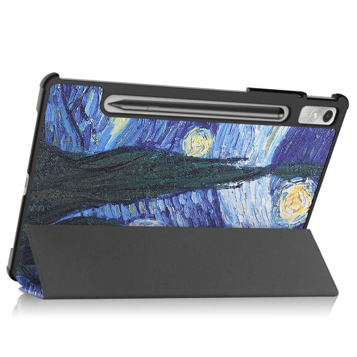 Bild 4,  Lenovo Tab P11 Pro Gen 2 Fodral Tri-Fold Brush Painting - Teknikhallen.se