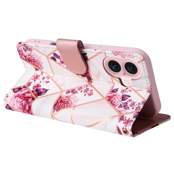 Bild 4,  iPhone 16 Fodral Tryck Med Marmor Rosa - Teknikhallen.se