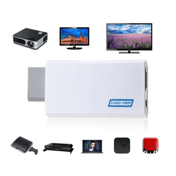 Bild 4,  Wii till HDMI Adapter 1080p För Nintendo Wii Vit - Teknikhallen.se