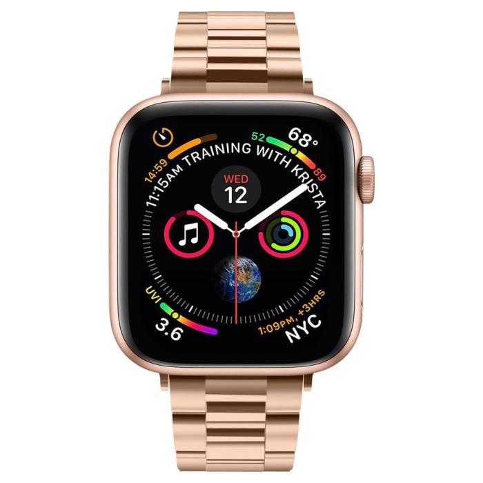 Bild 3, Spigen Spigen Apple Watch 38/40/41/42 mm Armband Modern Fit Roséguld - Teknikhallen.se