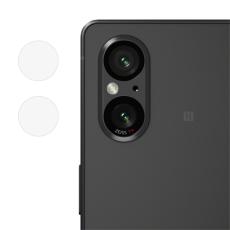  Sony Xperia 5 V Linsskydd/Kameraskydd H&auml;rdat Glas - Teknikhallen.se