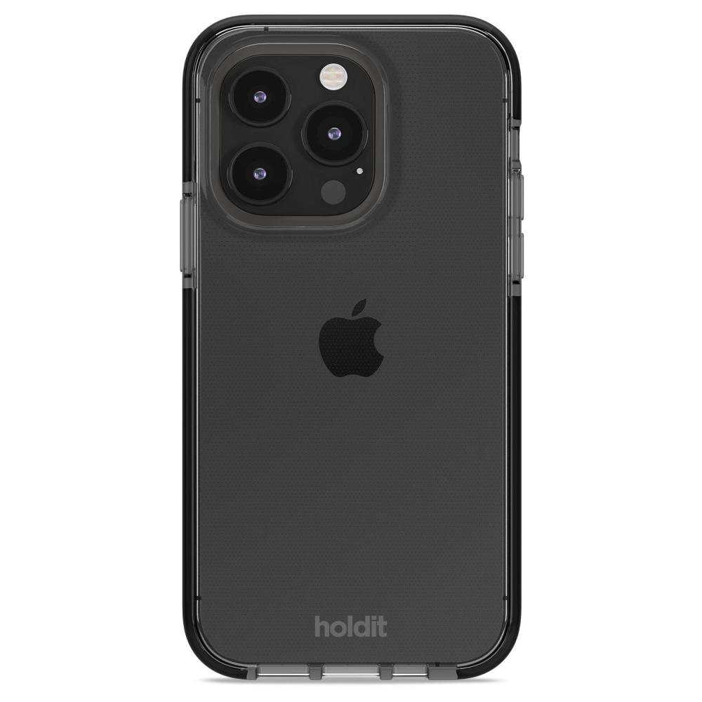 holdit holdit iPhone 15 Pro Mobilskal Seethru Svart - Teknikhallen.se