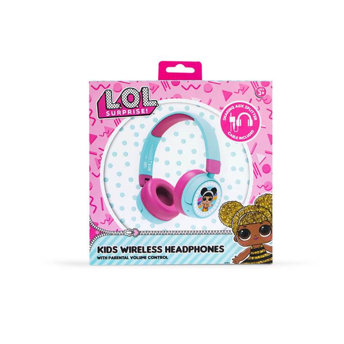 Bild 2, OTL LOL Hörlur On-Ear Junior Trådlös 85dB/95dB - Teknikhallen.se