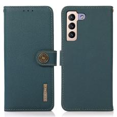 KHAZNEH KHAZNEH Galaxy S23 Plus Fodral RFID &Auml;kta L&auml;der Gr&ouml;n - Teknikhallen.se