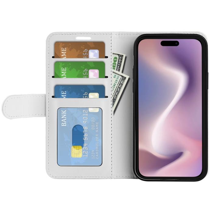 Bild 2,  iPhone 16 Pro Fodral Crazy Horse Vit - Teknikhallen.se