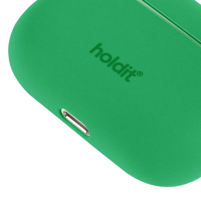 Bild 3, holdit holdit Silikonfodral AirPods Pro Nygård Grass Green - Teknikhallen.se
