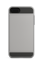  iPhone 7/8 Plus Skal Med Kortfack - Silver - Teknikhallen.se