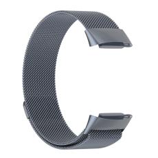  Fitbit Charge 6 / 5 Metall Armband Milanese Loop Gr&aring; - Teknikhallen.se