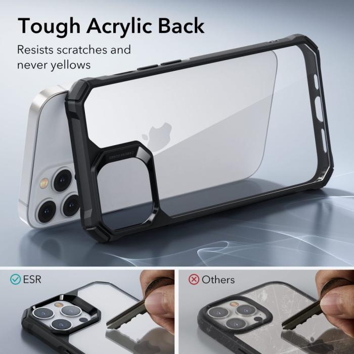 Bild 4, ESR ESR iPhone 14 Pro Skal Air Armor Transparent/Svart - Teknikhallen.se