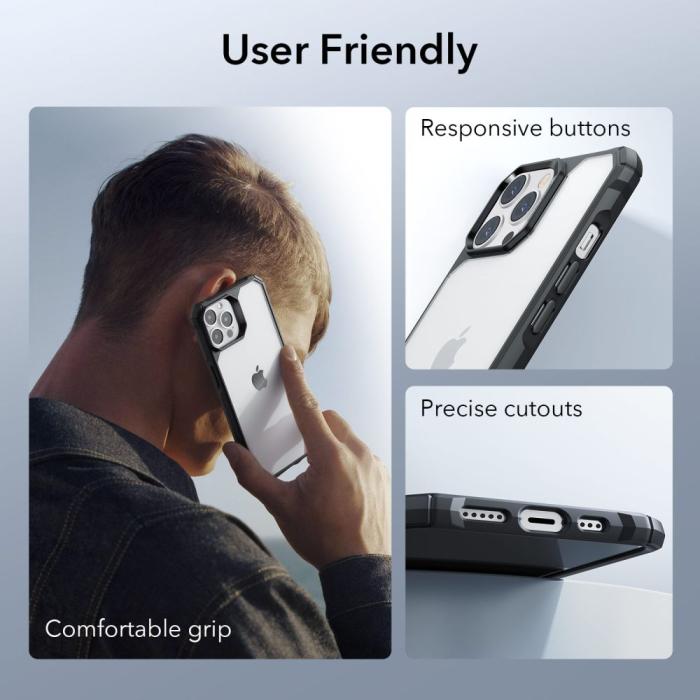 Bild 6, ESR ESR iPhone 14 Pro Skal Air Armor Transparent/Svart - Teknikhallen.se