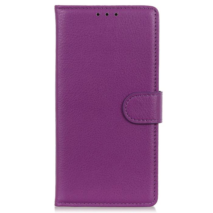 Bild 6,  Samsung Galaxy A16 Fodral Litchi Läder Lila - Teknikhallen.se