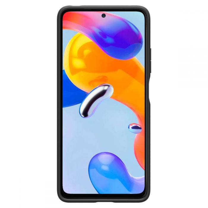 Bild 3, Spigen Spigen Xiaomi Redmi Note 11 Pro 5G Skal Liquid Air Matt Svart - Teknikhallen.se