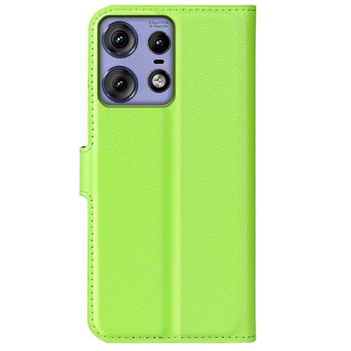 Bild 6,  Motorola Edge 50 Pro 5G Litchi Läder Fodral Grön - Teknikhallen.se