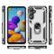  Samsung Galaxy A55 5G Skal Ring Armor Hybrid Silver - Teknikhallen.se