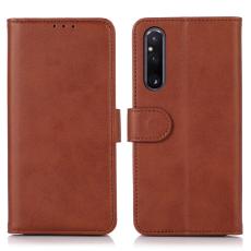  Sony Xperia 1 V Fodral Solid L&auml;der Brun - Teknikhallen.se