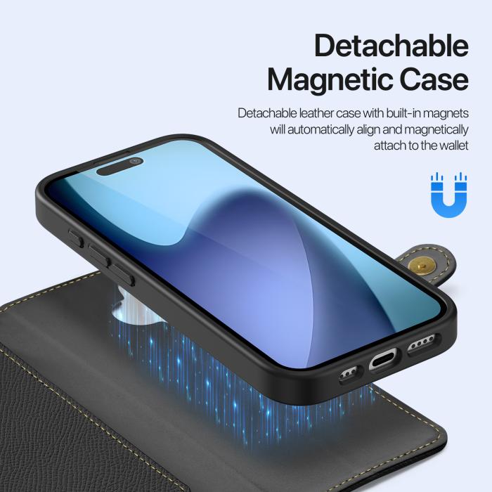 Bild 5, DUX DUCIS DUX DUCIS iPhone 17 2in1 Magnet Fodral Lawa Series Svart - Teknikhallen.se