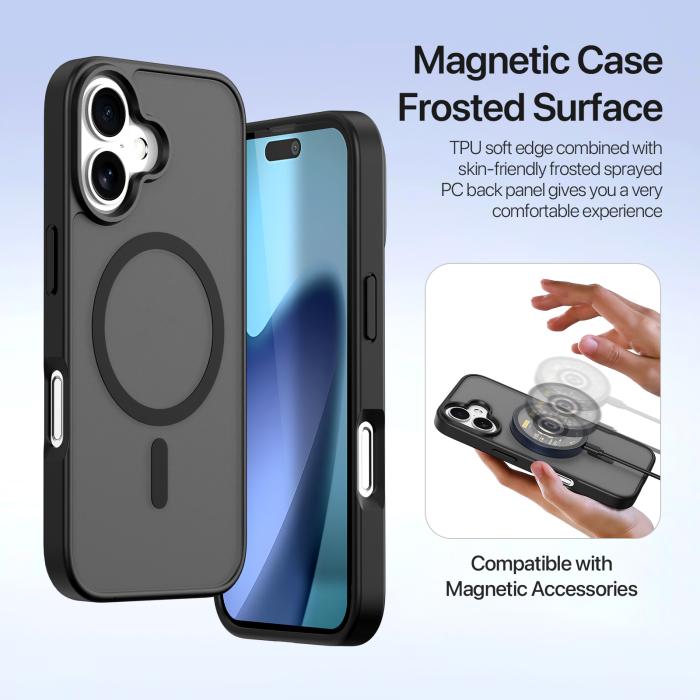 Bild 6, DUX DUCIS DUX DUCIS iPhone 17 2in1 Magnet Fodral Lawa Series Svart - Teknikhallen.se