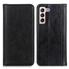  Samsung Galaxy S22 Plus Fodral Flip Split L&auml;der Svart - Teknikhallen.se