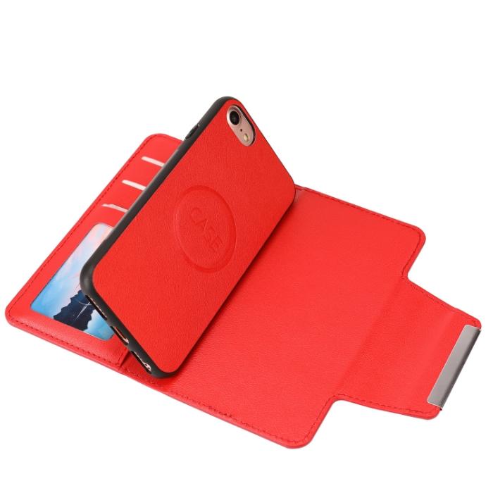 Bild 5,  iPhone 7/8/SE 2in1 Magnet Fodral / Skal Röd - Teknikhallen.se
