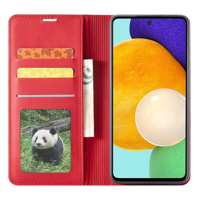 Bild 2, FORWENW FORWENW Samsung Galaxy A23 5G Fodral Flip Läder Röd - Teknikhallen.se