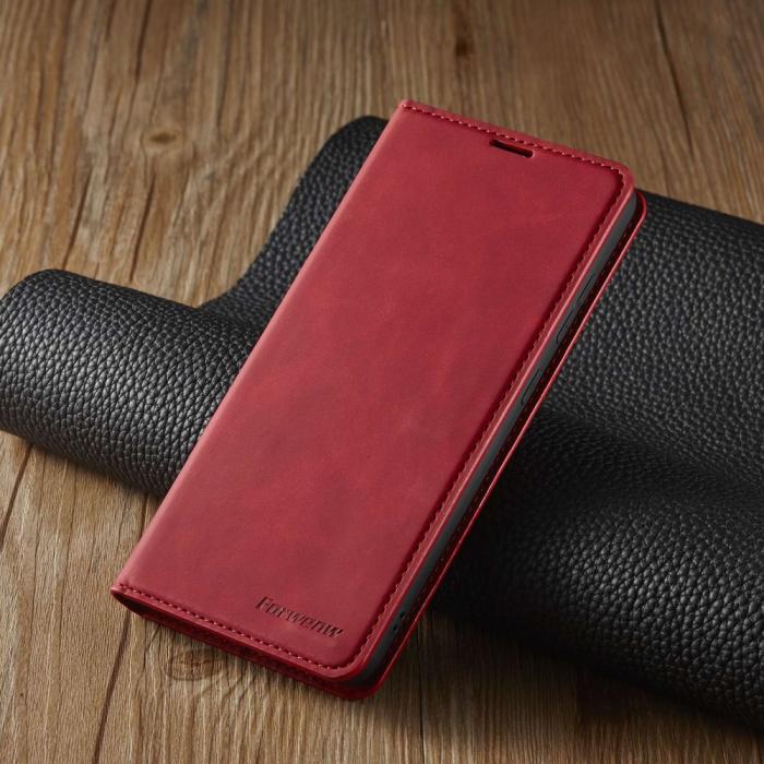 Bild 5, FORWENW FORWENW Samsung Galaxy A23 5G Fodral Flip Läder Röd - Teknikhallen.se