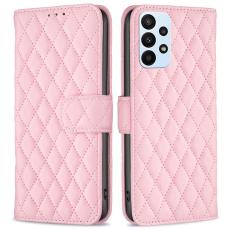  Samsung Galaxy A23 5G Fodral Diamond L&auml;der Ljus Rosa - Teknikhallen.se