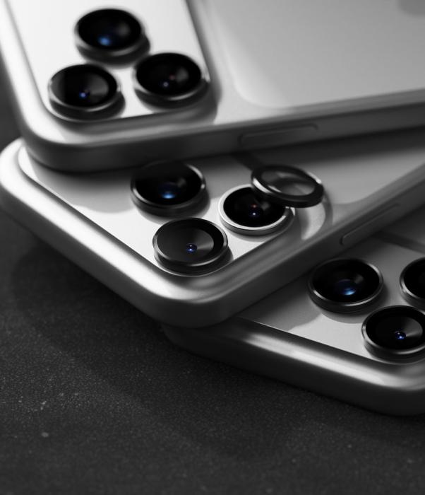 Bild 5, Ringke Ringke iPhone 18 Pro / 18 Pro Max 2-PACK Linsskydd Svart - Teknikhallen.se