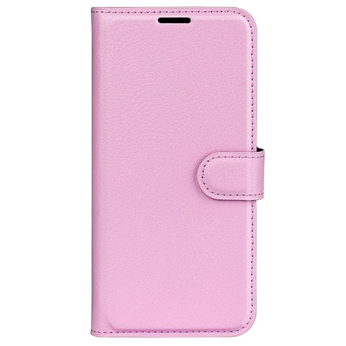Bild 5,  Samsung Galaxy A25 5G Fodral Litchi Läder Ljus Rosa - Teknikhallen.se