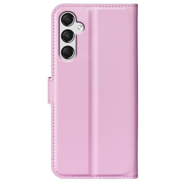 Bild 6,  Samsung Galaxy A25 5G Fodral Litchi Läder Ljus Rosa - Teknikhallen.se