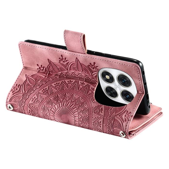 Bild 3,  Xiaomi Redmi Note 14 Pro/Pro Plus 5G Fodral Mandala Roséguld - Teknikhallen.se