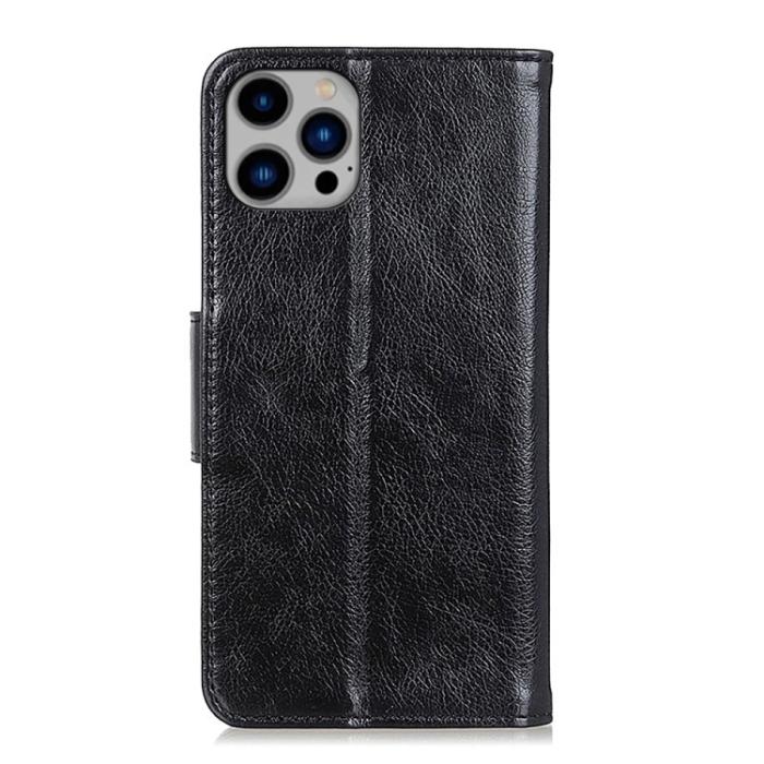 Bild 3,  iPhone 15 Pro Fodral Läder Nappa Textur Svart - Teknikhallen.se
