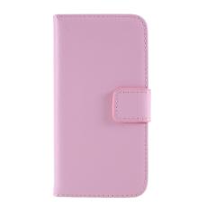 iPhone 7/8/SE (2020/2022) - &Auml;kta L&auml;der Pl&aring;nboksfodral - Ljus Rosa - Teknikhallen.se