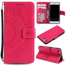  iPhone 7/8/SE (2020/2022) - Mandala Pl&aring;nboksfodral - Rosa - Teknikhallen.se