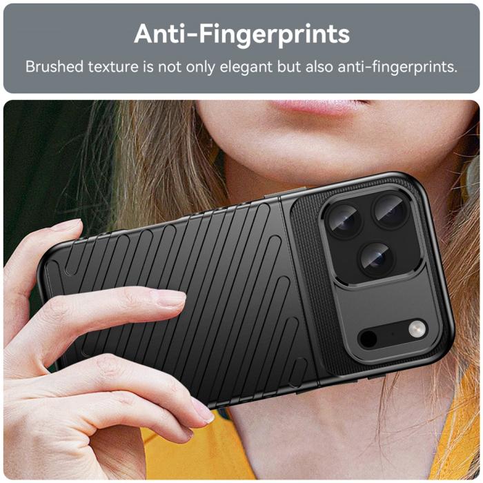 Bild 6,  iPhone 18 Pro Max/17 Pro Max TPU Skal Vävt Mönster Svart - Teknikhallen.se