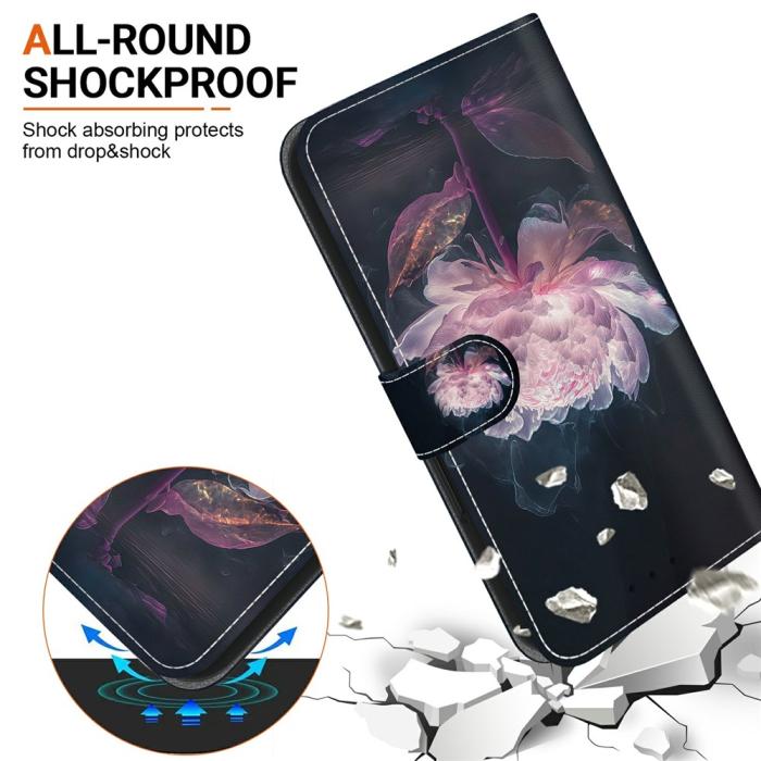 Bild 3,  Samsung Galaxy A27 5G Fodral Läder Blomma Rosa - Teknikhallen.se