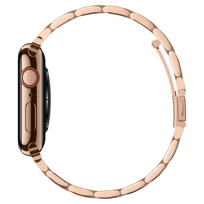 Bild 4, Spigen Spigen Apple Watch 38/40/41/42 mm Armband Modern Fit Roséguld - Teknikhallen.se