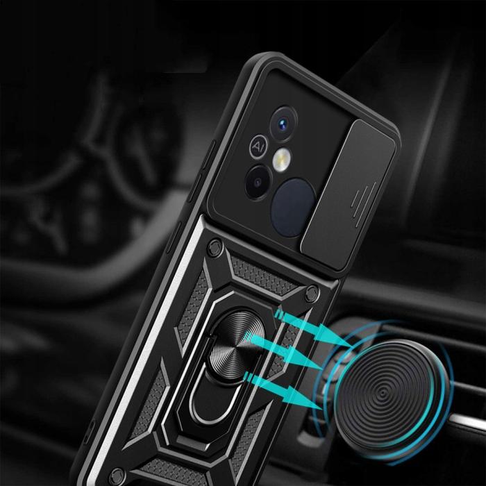 Bild 4, Tech-Protect Tech-Protect Xiaomi Redmi 12C Skal CamShield Pro Svart - Teknikhallen.se