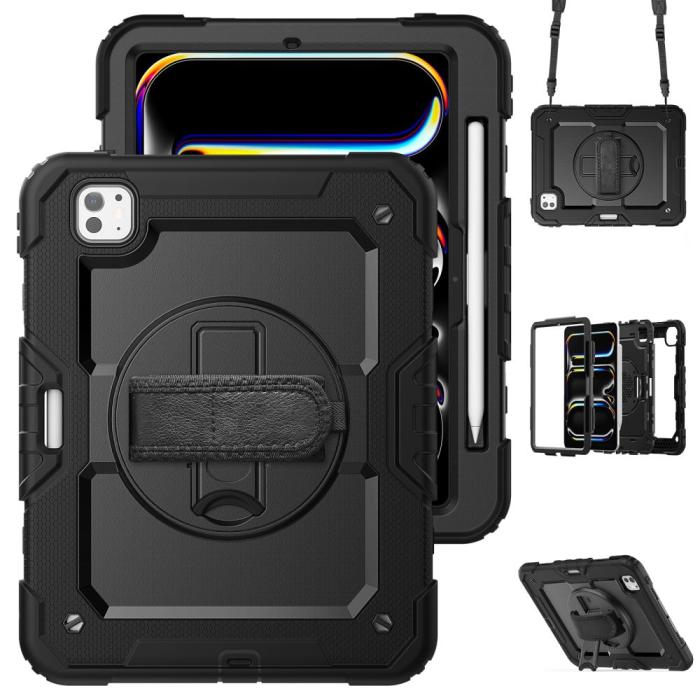 Bild 4, Tech-Protect Tech-Protect iPad Pro 11 2025/2024 Fodral Solid360 Svart - Teknikhallen.se
