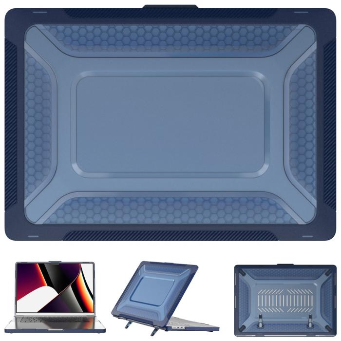 Bild 2,  MacBook Pro 16 2021-2023 Skal Med Kickstand Safirblå - Teknikhallen.se