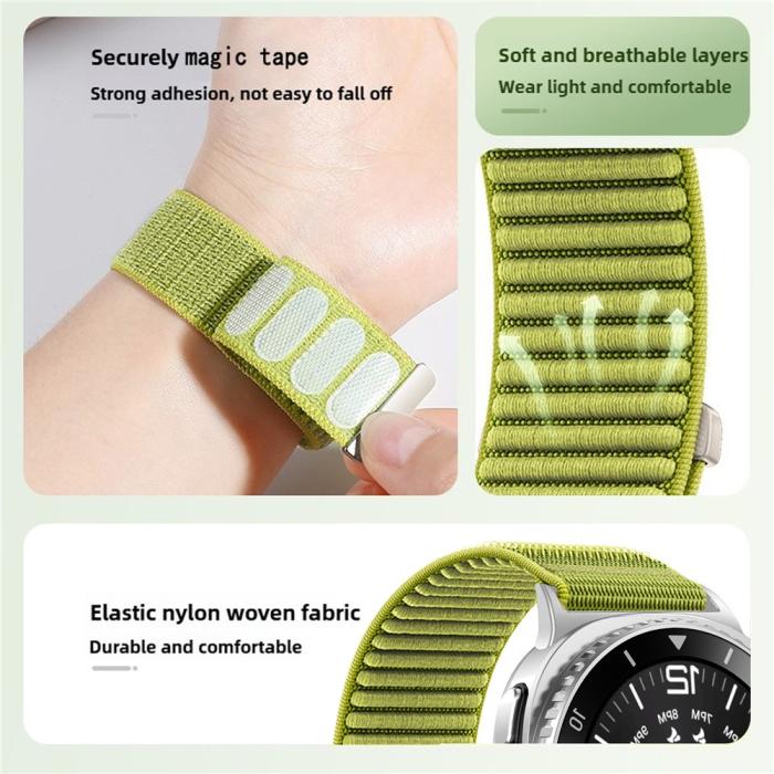 Bild 3,  Galaxy Watch 8 46/44/40 mm Armband Nylon Loop Svart - Teknikhallen.se