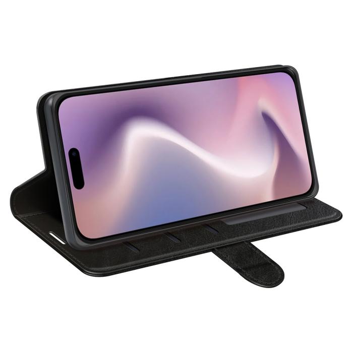 Bild 3,  iPhone 16 Pro Fodral Crazy Horse Svart - Teknikhallen.se