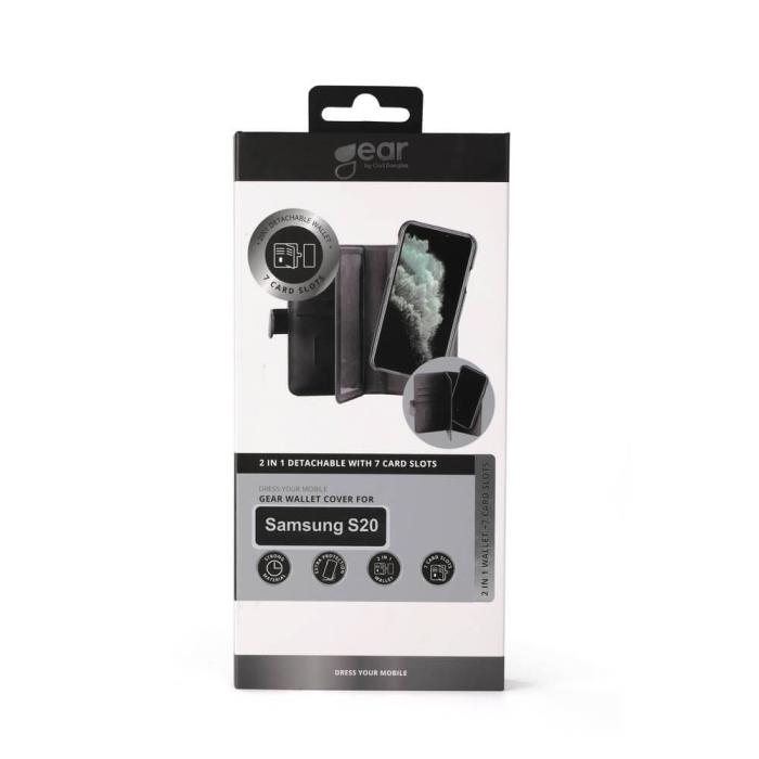 Bild 2, Gear GEAR Samsung Galaxy S20 2in1 Magnet Fodral / Skal Flerfack Svart - Teknikhallen.se