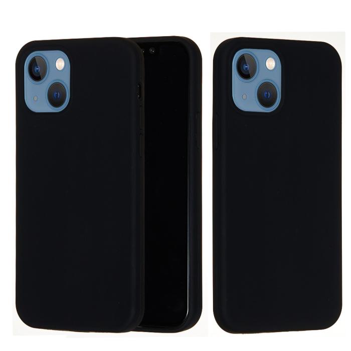 Bild 2,  iPhone 13 Skal Liquid Silikon Svart - Teknikhallen.se