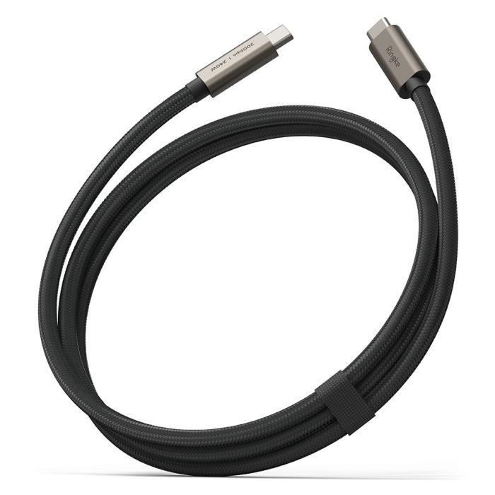 Bild 2, Ringke Ringke 1m 240W PD USB 3.2 Gen 2x2 USB-C - USB-C Ka - Teknikhallen.se