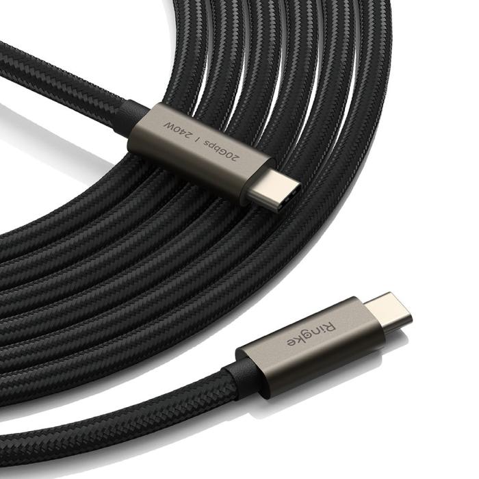 Bild 3, Ringke Ringke 1m 240W PD USB 3.2 Gen 2x2 USB-C - USB-C Ka - Teknikhallen.se