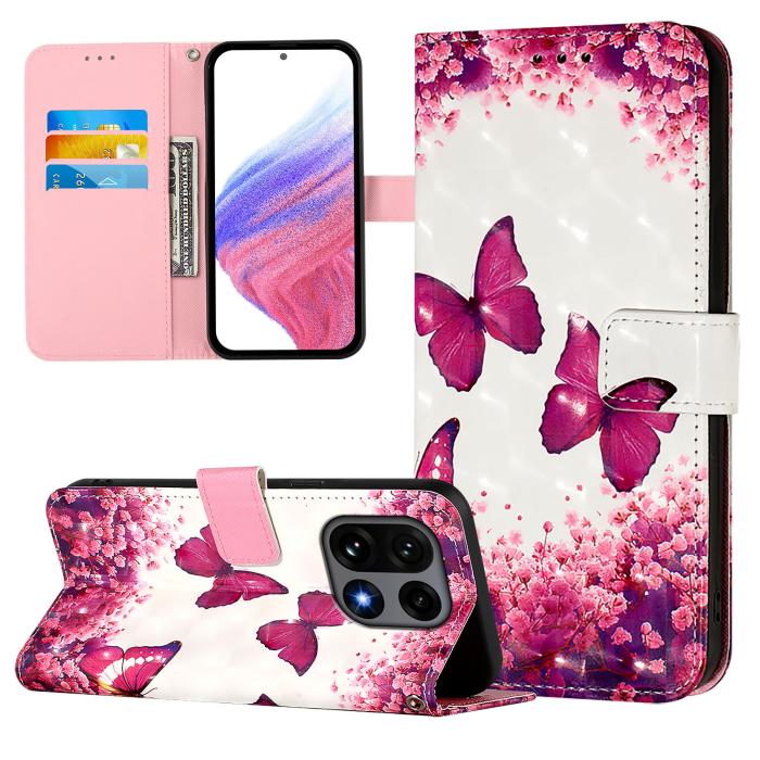Bild 2,  OnePlus 15 Fodral Med Tryck Rosa Fjäril - Teknikhallen.se