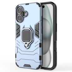  iPhone 16 Skal Hybrid Ring Armor Bl&aring; - Teknikhallen.se