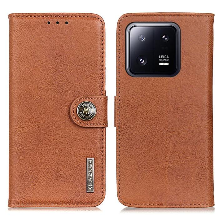 Bild 2, KHAZNEH KHAZNEH Xiaomi 13 Pro 5G Fodral Läder Brun - Teknikhallen.se