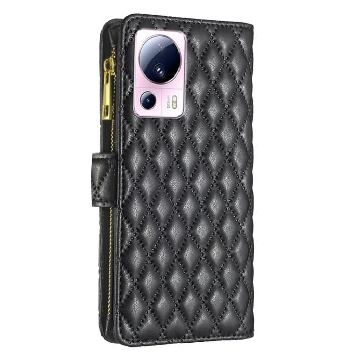 Bild 3, BINFEN BINFEN Xiaomi 13 Lite 5G Fodral Diamond Multifunktionell Svart - Teknikhallen.se