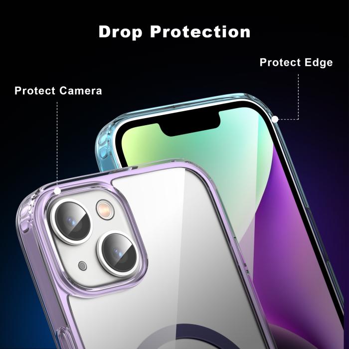 Bild 4, ColorPop ColorPop iPhone 14 Plus Skal CH MagSafe Transparent/Vit - Teknikhallen.se